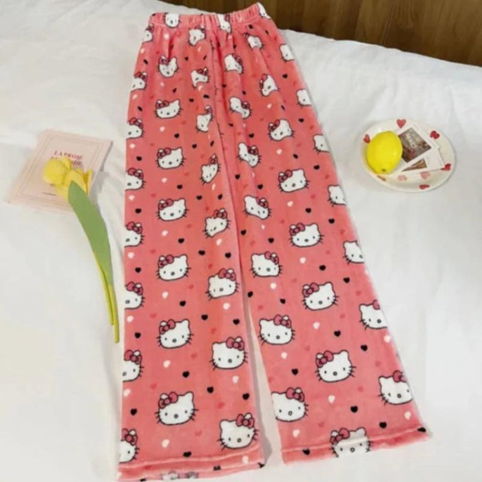 Cozy Kitty Printed Pajama Pants