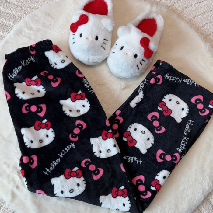 Cozy Kitty Printed Pajama Pants