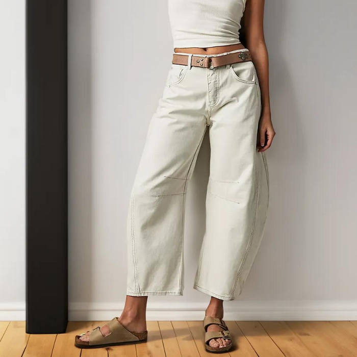 Judy Mid Rise Barrel Jeans