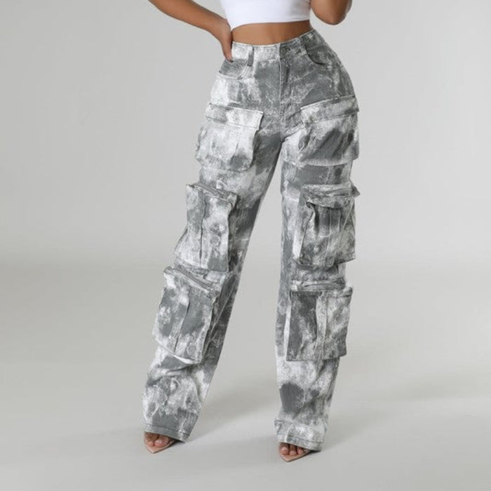 Revealing Foil Cargo Pants