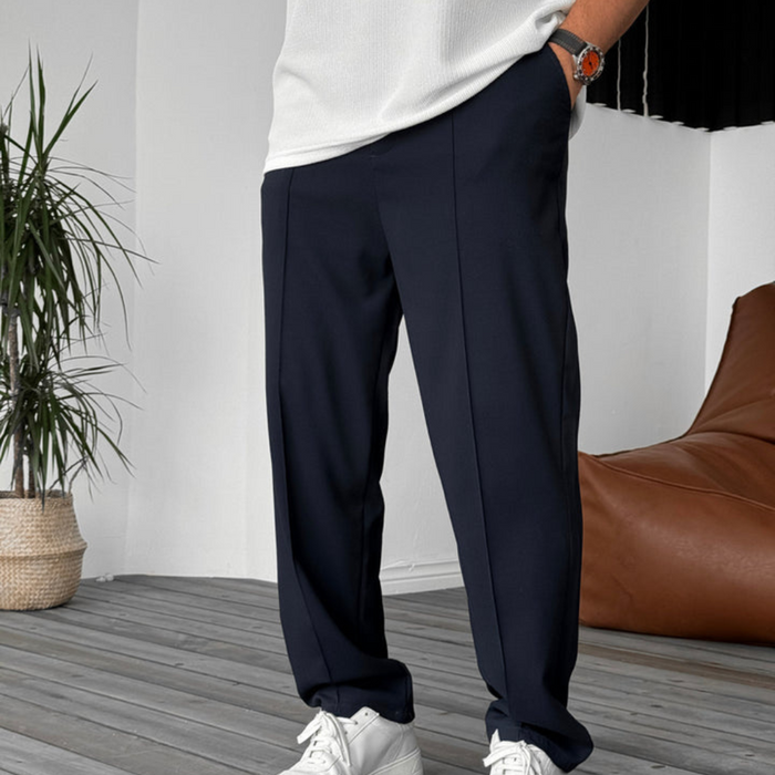 Contemporary Neutral Tone Fit Pants