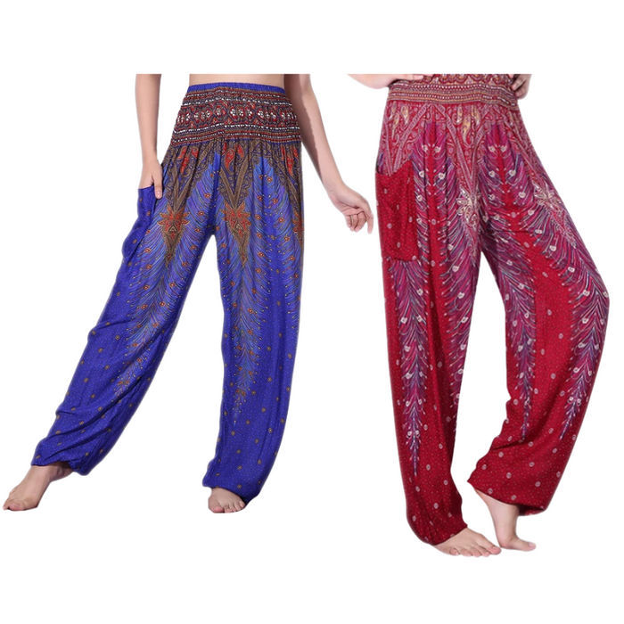 Boho Floral Harem Pants