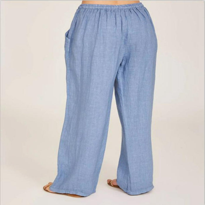 Large Size Loose Cotton And Linen Casual Trousers