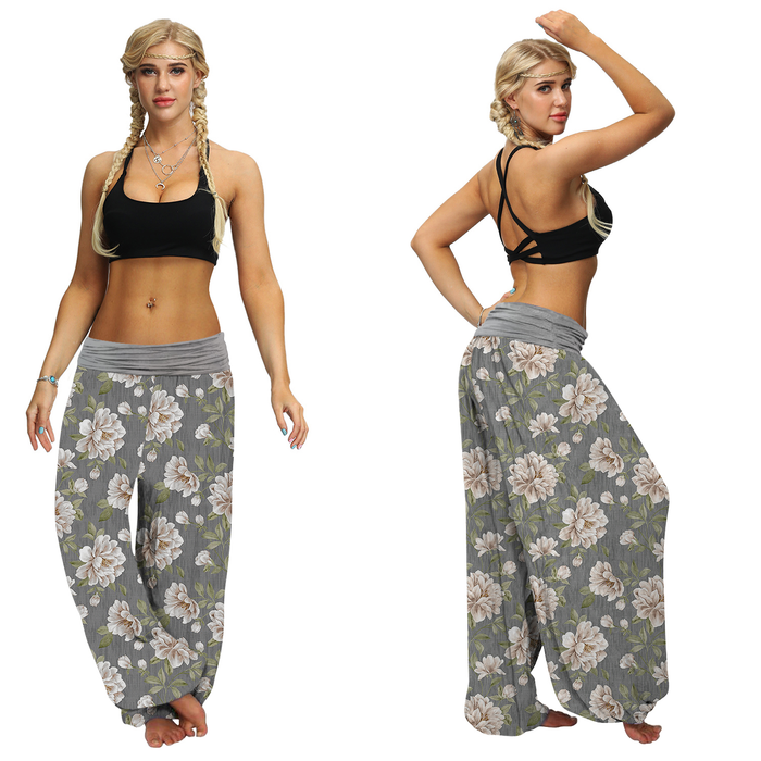 Lily Floral Baggy Harem Pants