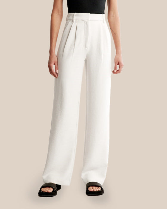 Summer 2023 Icy Tailored Crepe Wide-Leg Pants