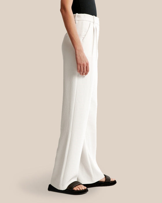 Summer 2023 Icy Tailored Crepe Wide-Leg Pants